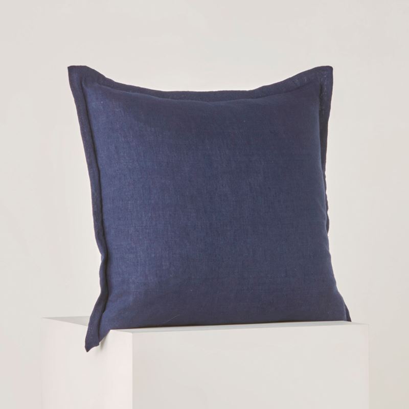 Jamie Linen Navy Cotton Cushion