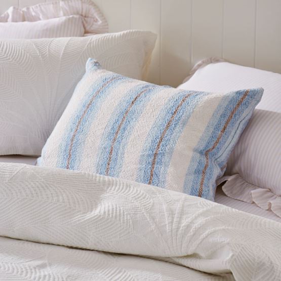 Bellarine Blue Stripe Cushion