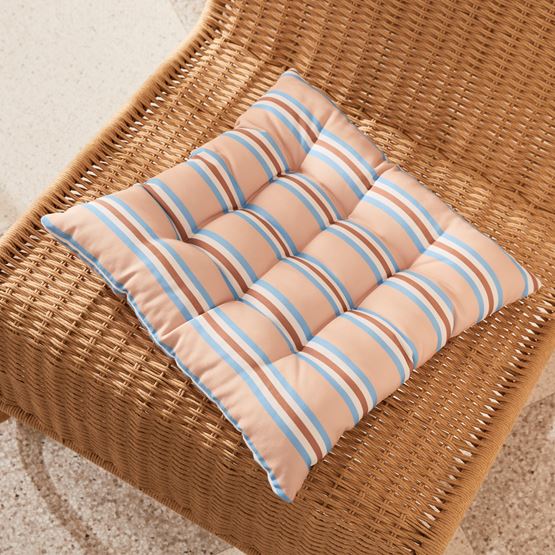 Outdoor Porto Stripe Chair Pad