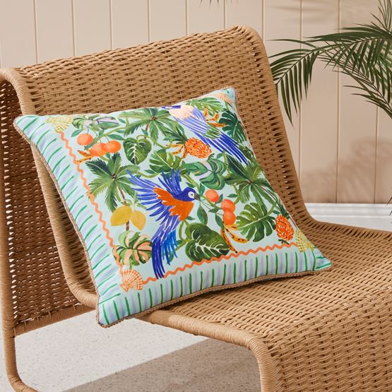 Outdoor Greenery Bird Cushion