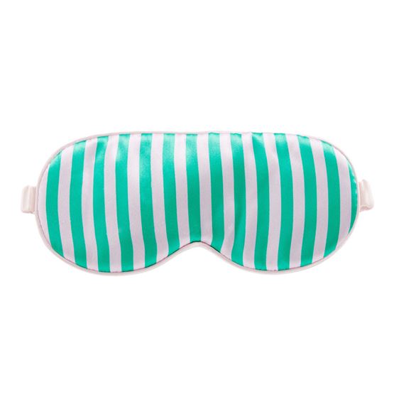 Pure Silk Lilac and Green Eye Mask