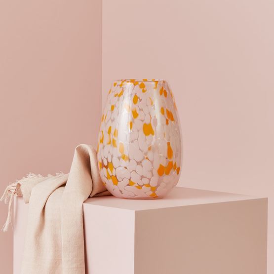 Speckle Orange & Pink Vase