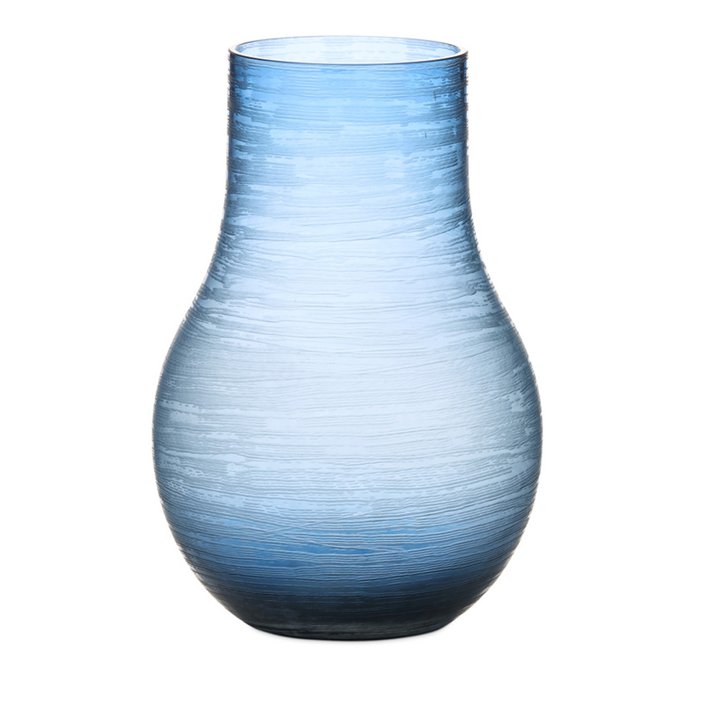 Brushed Blue Vase Adairs