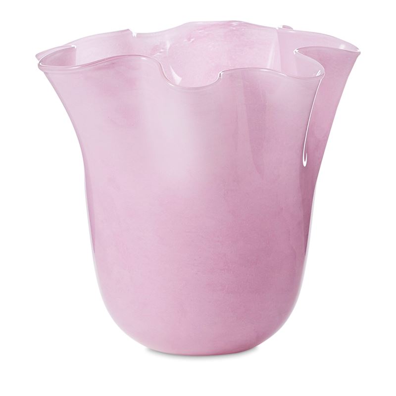 Fluted Violet Vase