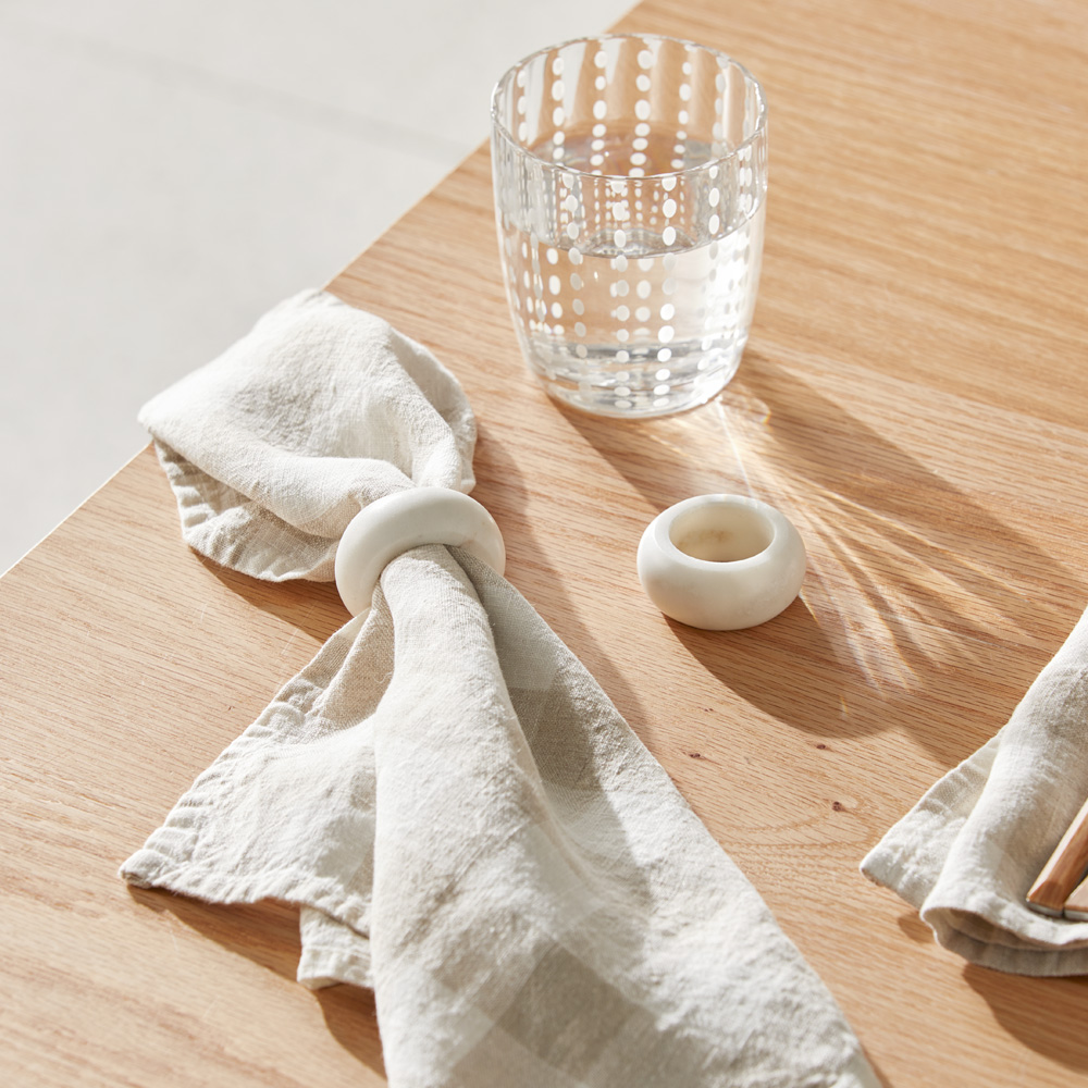 Marble hot sale napkin rings