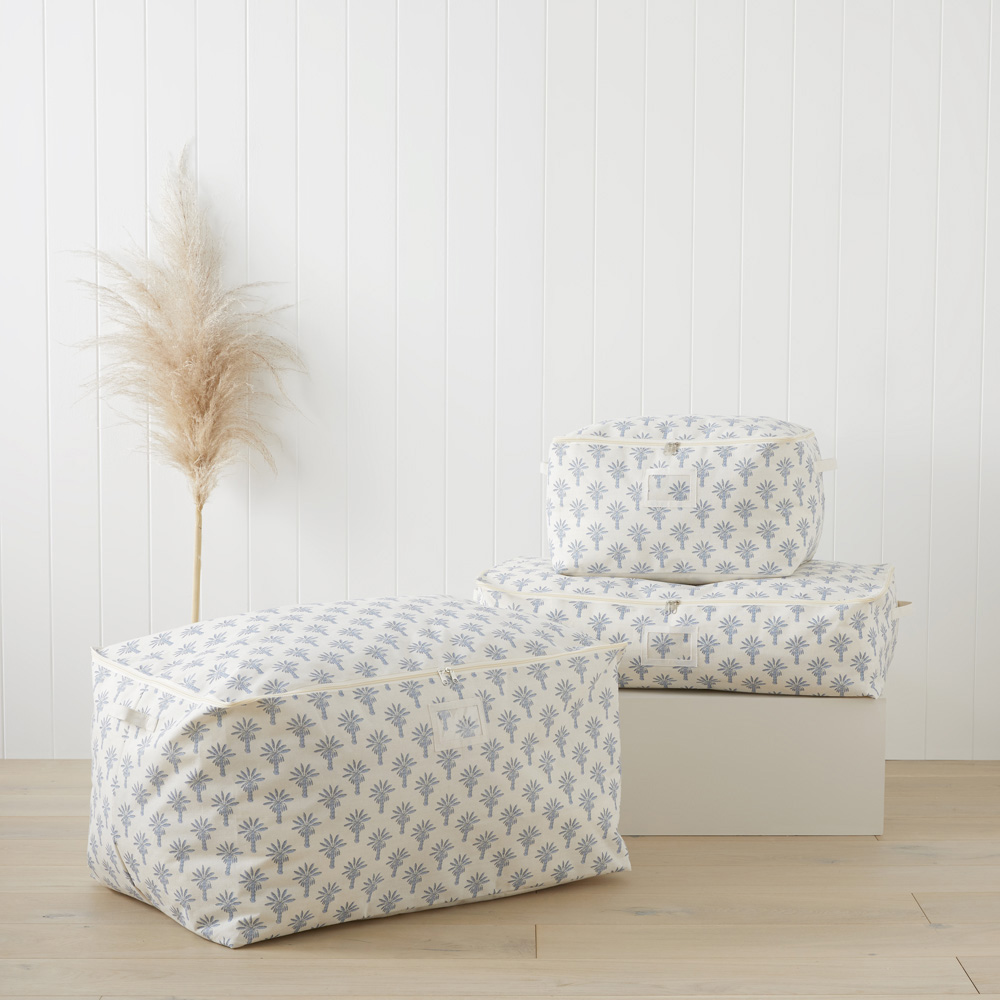 Woodblock Palm Storage Bags Adairs