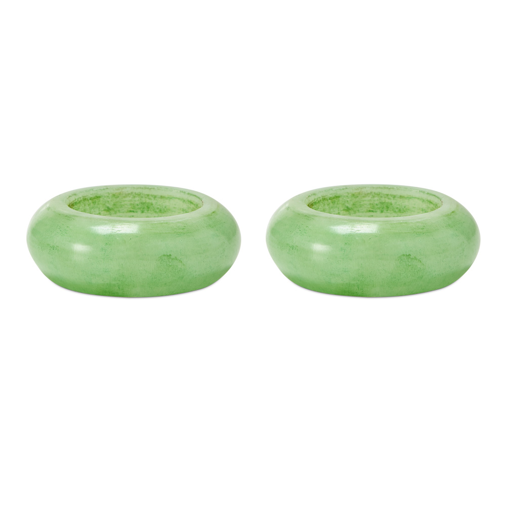 Carnival Green Napkin Rings Set of 2 Adairs