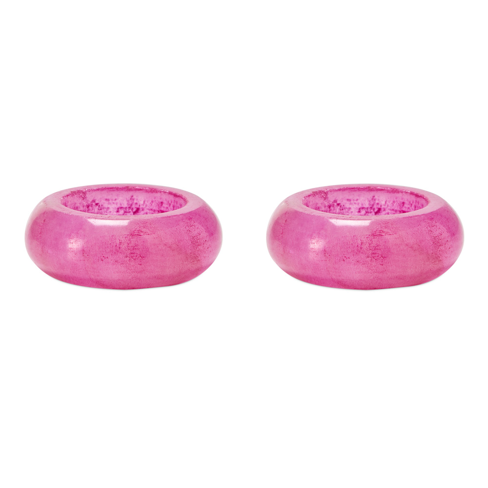 Carnival Magenta Napkin Rings Set of 2 Adairs