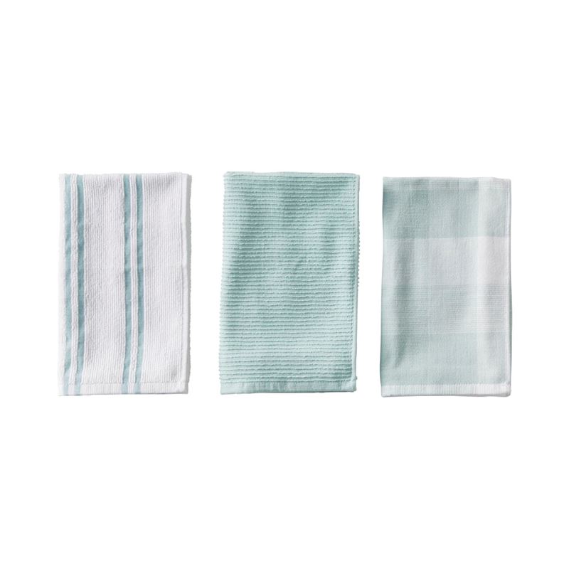 Washed linen Gingham Tea Towel Set, Linen Kitchen Towels White Blue Check.  Pure linen dish towel, dishcloth. Christmas gifts. Kitchen linen