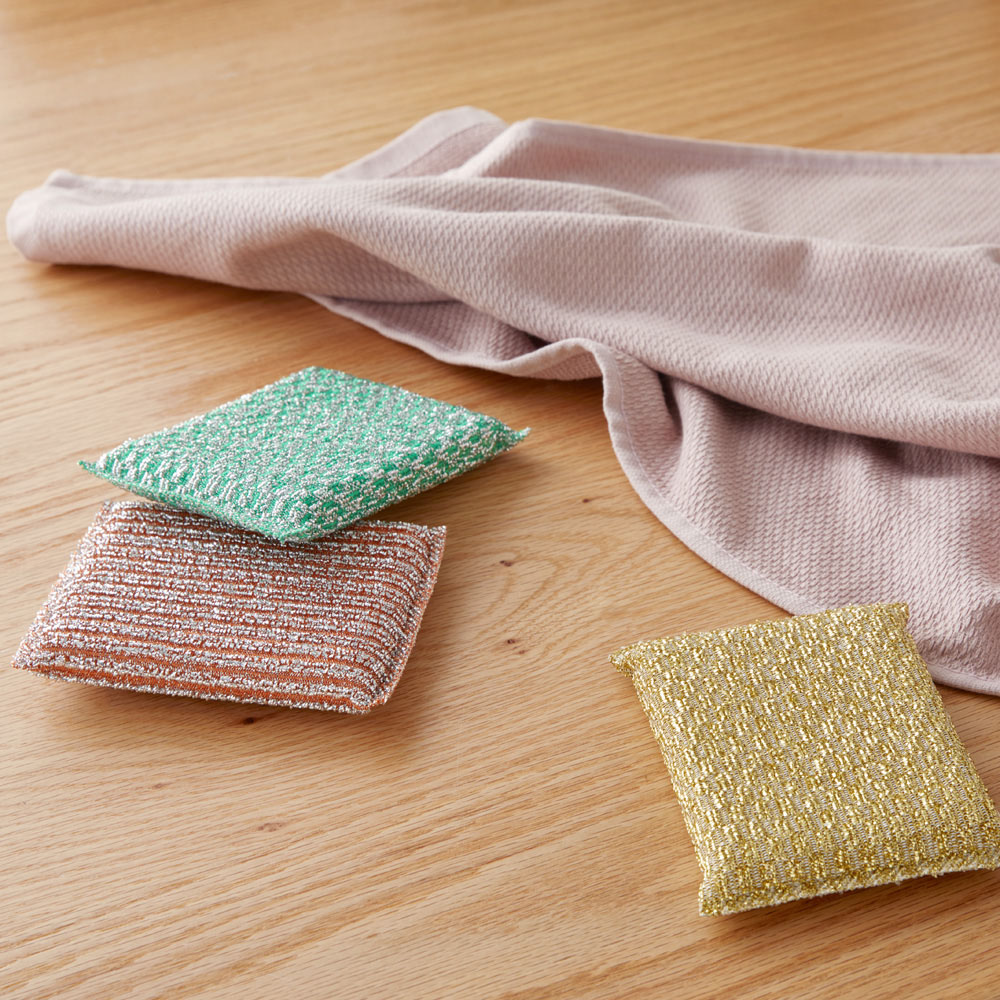 Remi Gold, Blaze & Green Metallic Thread Sponge Pack | Adairs