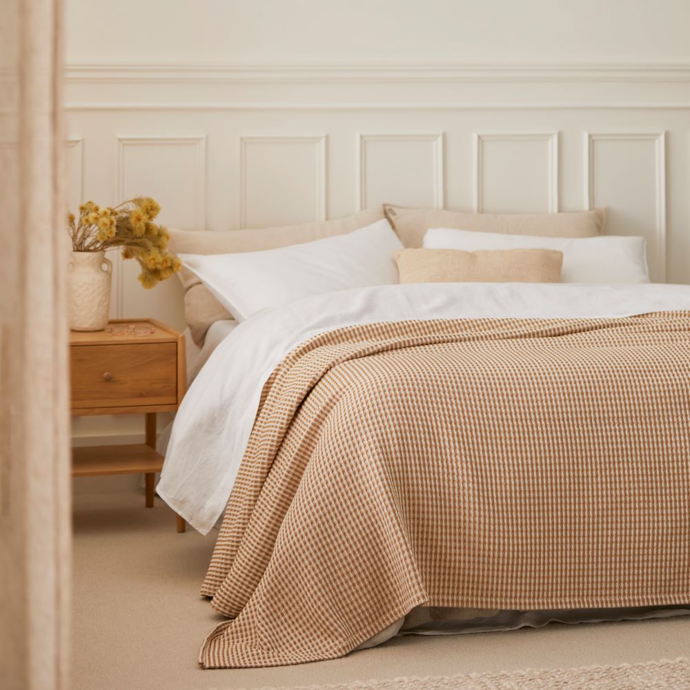 European Collection Turkish Cotton Natural Seabreeze Waffle