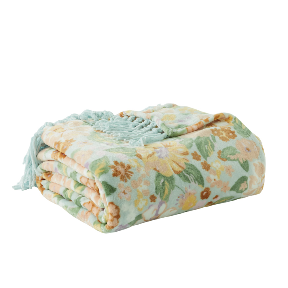 Supersoft Byron Floral Blanket Adairs