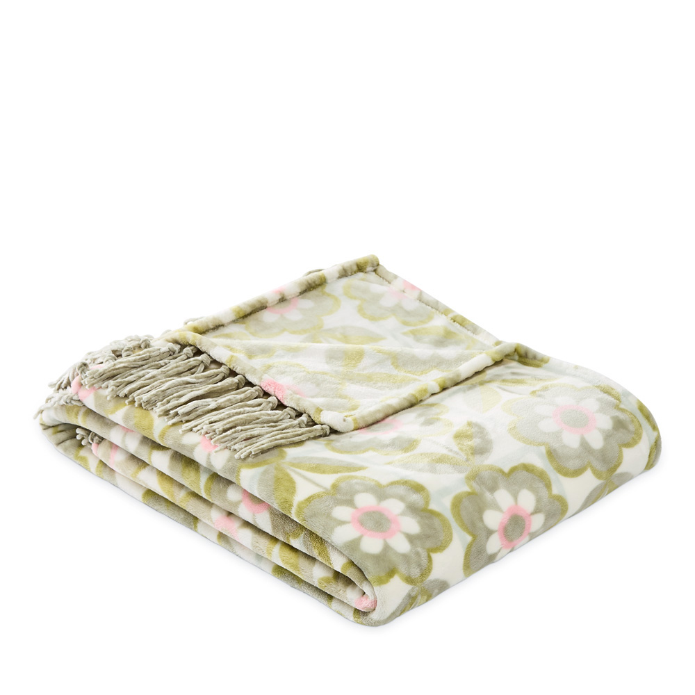 Supersoft Nina Floral Print Blanket Adairs