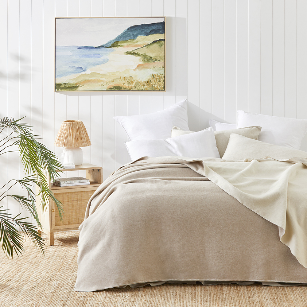 European Collection Lloyd Natural Blanket Adairs