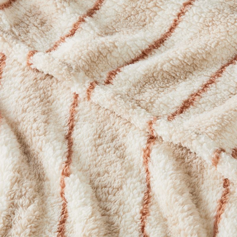 Cloud Natural Stripe Blanket | Adairs