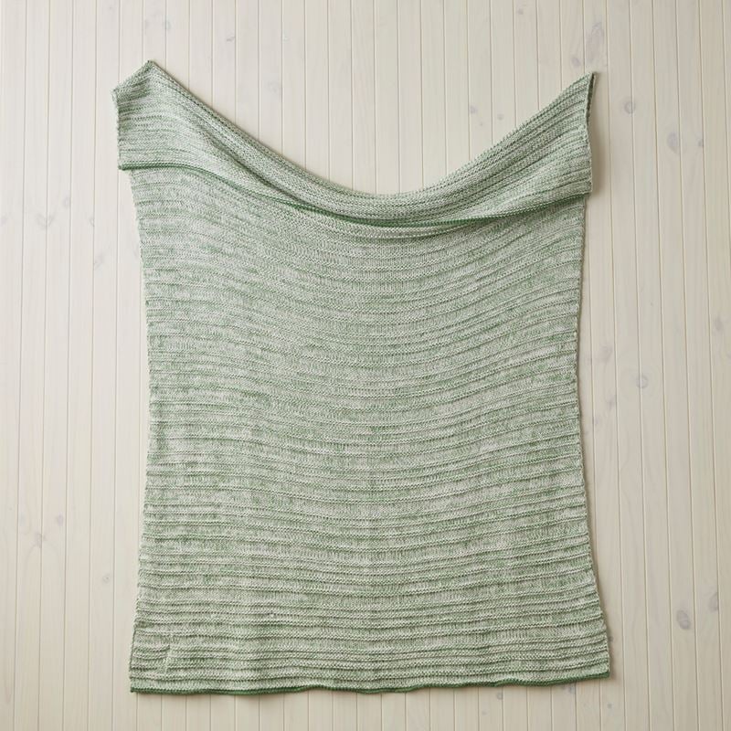 Sundae Green Chunky Knit Throw | Adairs