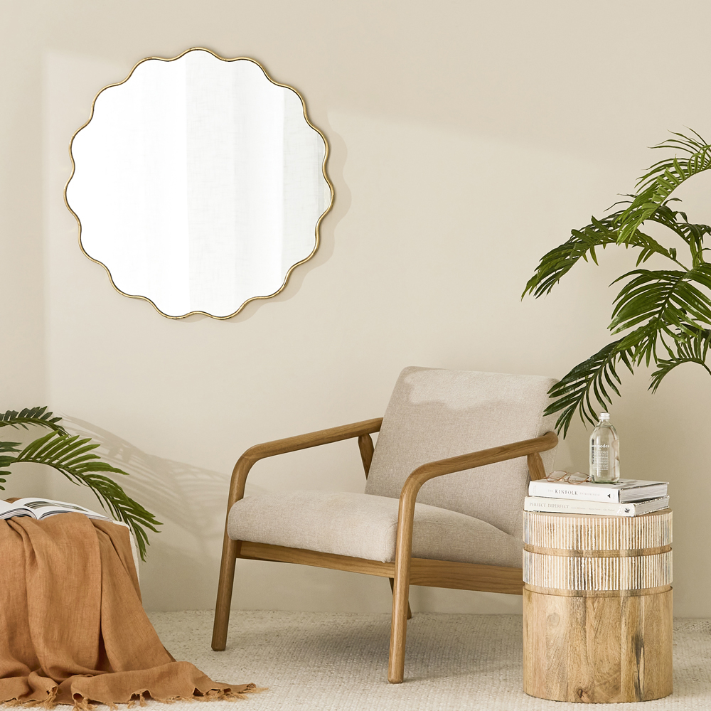 Ophelia Gold Mirror Adairs