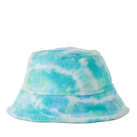 Kids Tie Dye Blue Beach Bucket Hat