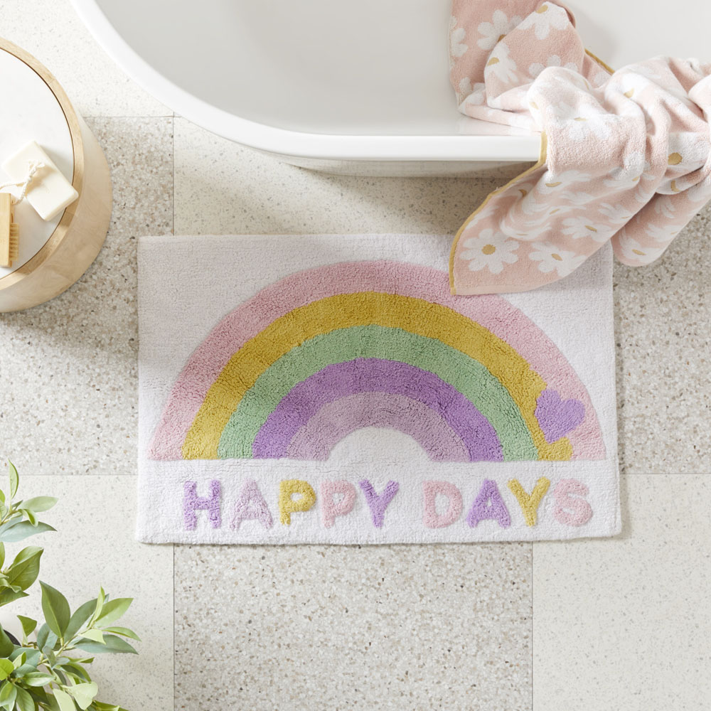 Adairs Kids Kids Happy Days Bath Mat Adairs