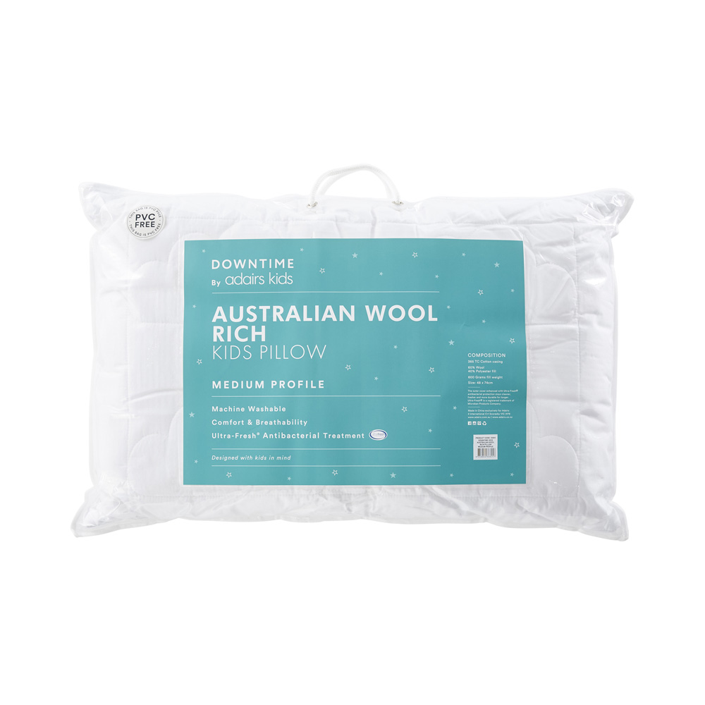 Downtime - Kids Australian Wool Rich Pillow | Adairs