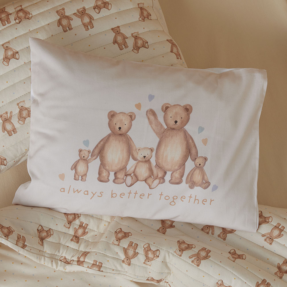 Adairs Kids Decorative Always Better Together Cot Text Pillowcase
