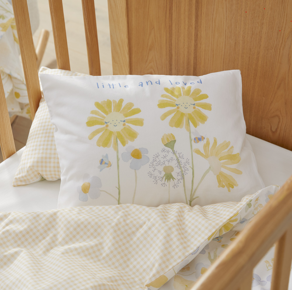 Adairs Kids Little & Loved Cot Text Pillowcase Adairs