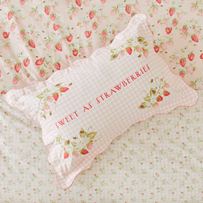 Heirloom Sweet As Strawberries Light Pink Pillowcase