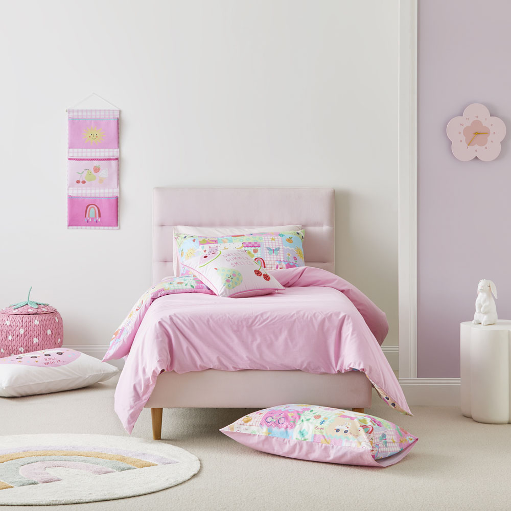 Adairs Kids Shine Your Way Pink Quilt Cover Set Adairs