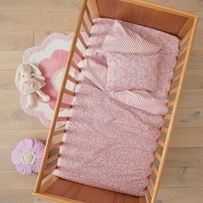 Heirloom Madelyn Floral Rose Cot Quilt Cover Set