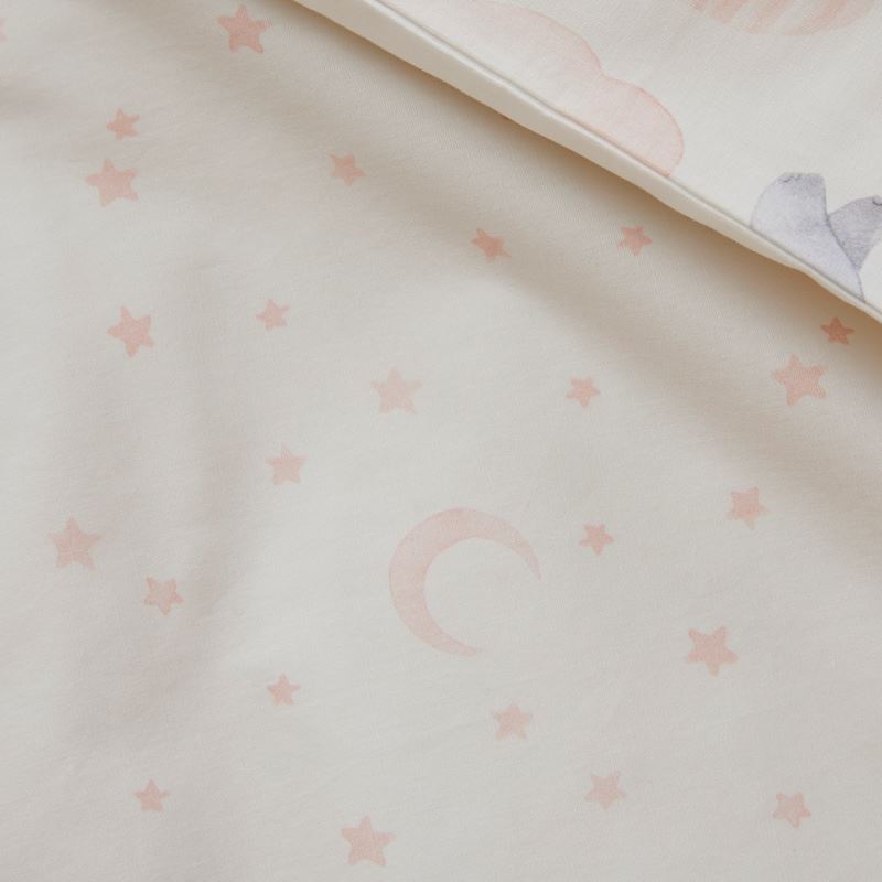 Night Sky Baby Animal Cream Cot Quilt Cover Set