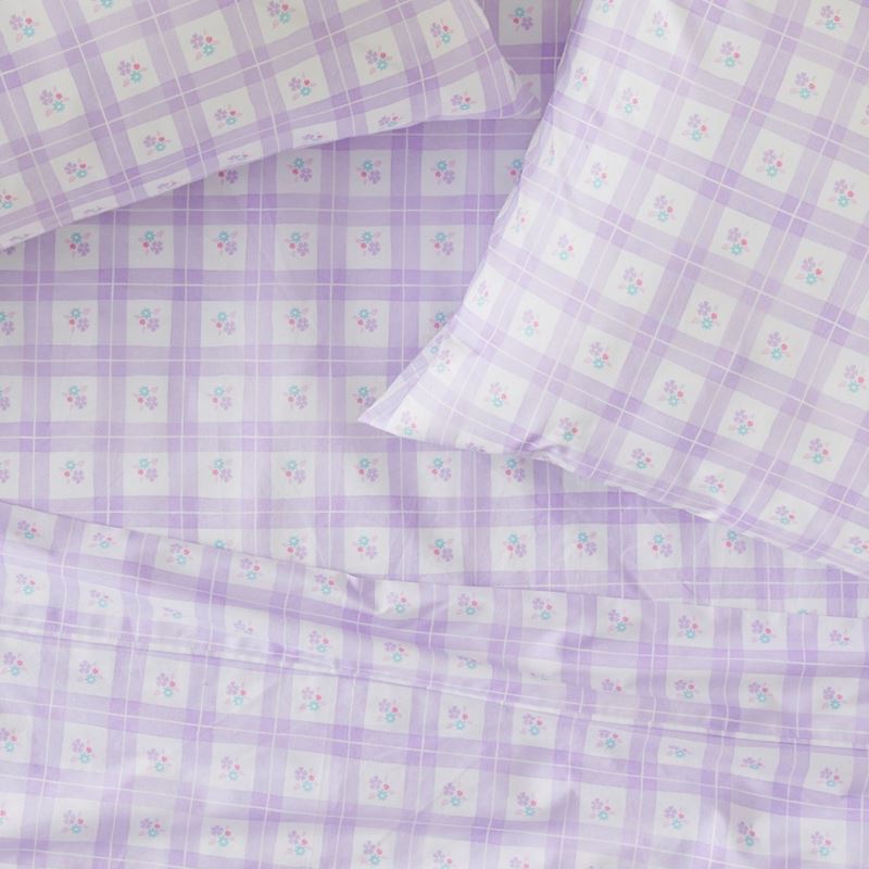 Adairs Kids - Heirloom Ida Floral Violet Sheet Set | Adairs