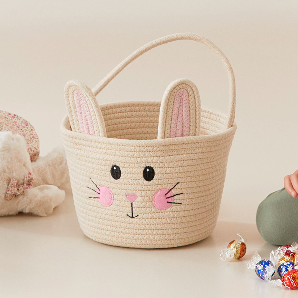 Bunny Pink Bunny Basket Adairs