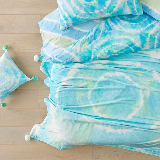 Novelty Blue Tie Dye Ultra Soft Blanket