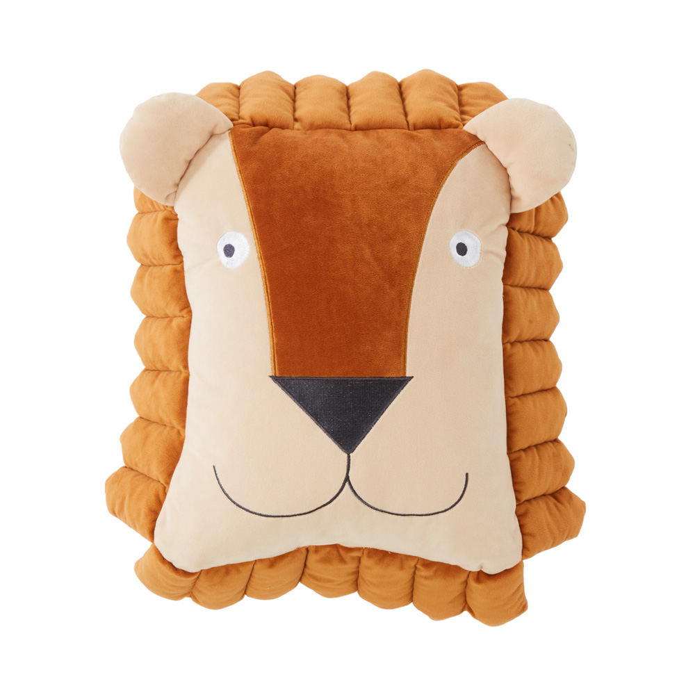 Adairs Kids Happy Lion Classic Cushion Adairs