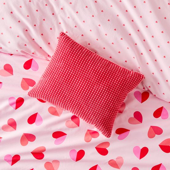Bobble Pink & Red Kids Cushion