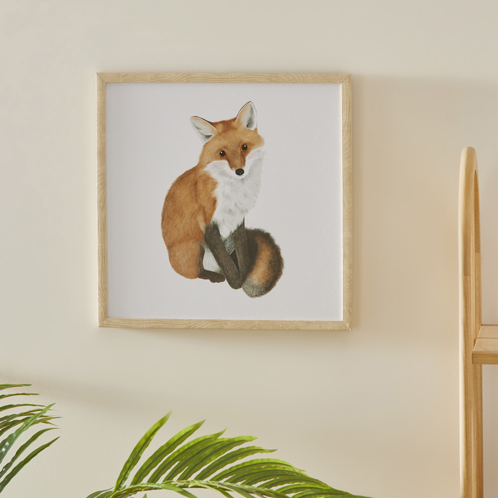 Adairs Kids Woodland Fox Wall Art Adairs