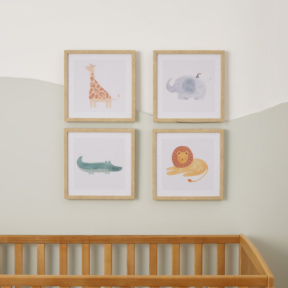 Adairs Kids Nursery Lion Wall Art Adairs