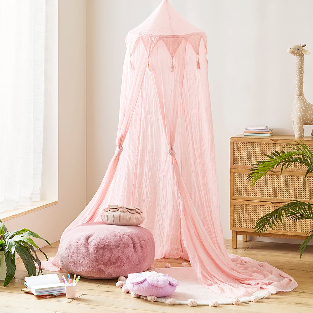 Blush canopy for nursery deals