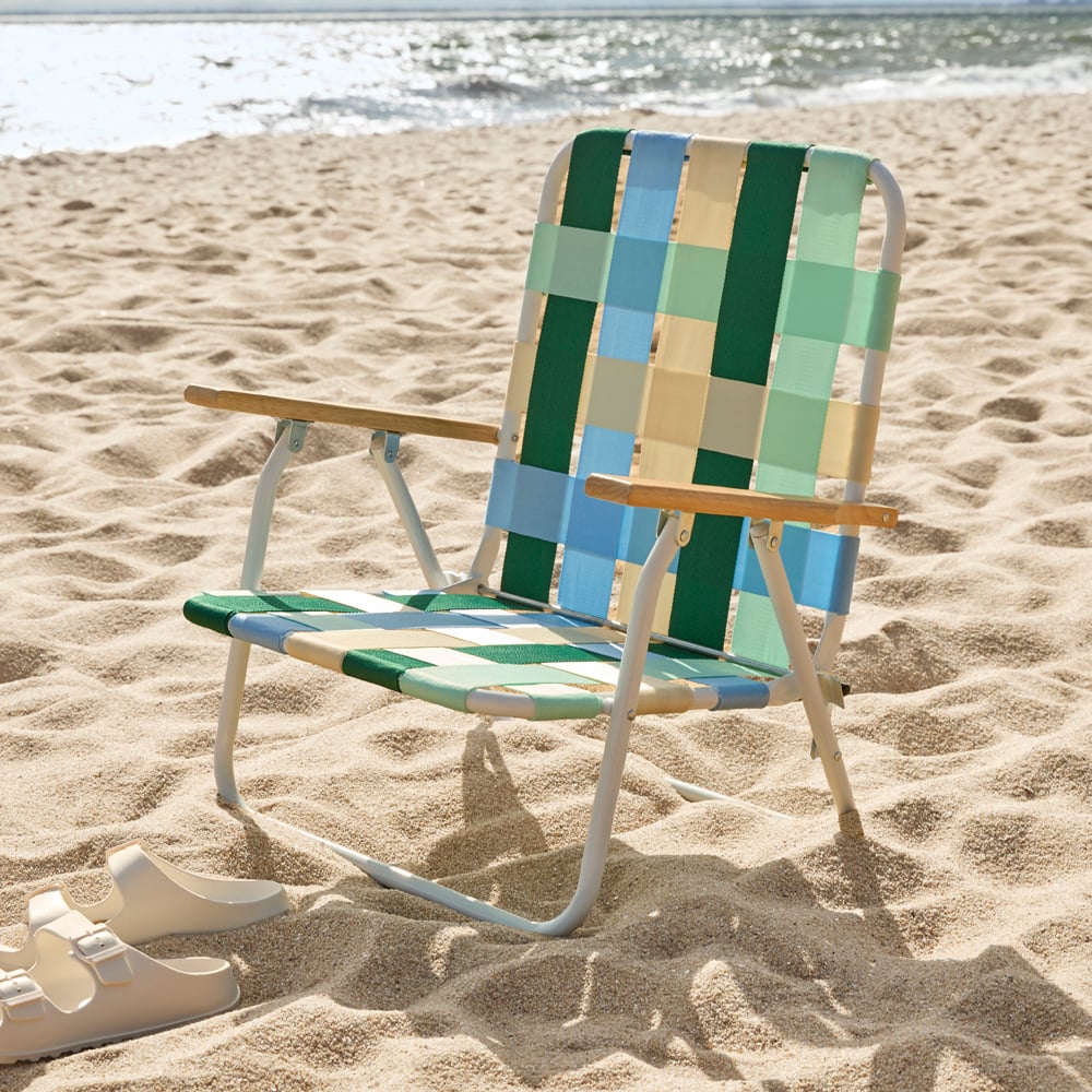 Green Multi Strap Woven Beach Chair Adairs
