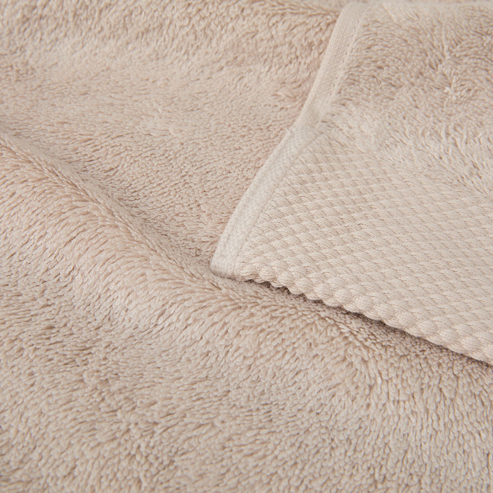 Navara Oatmeal Solid Bamboo Cotton Towel Range Adairs