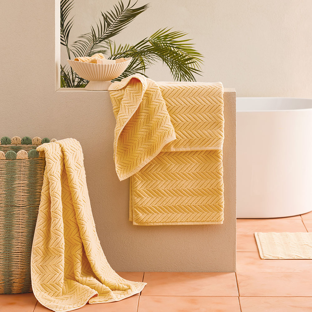 Mimosa Textured Corn Towel Range Adairs