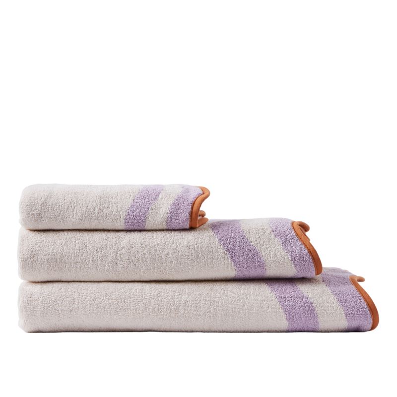 Harriet Lilac Scallop Towel Range
