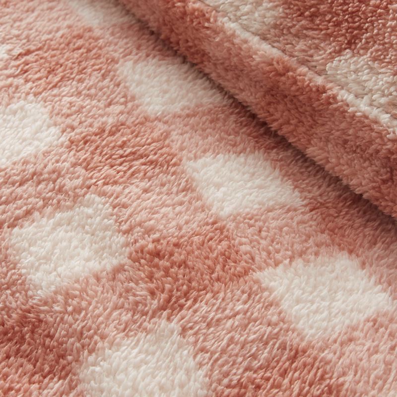 Sherpa Printed Pink Check Quilt Cover Set