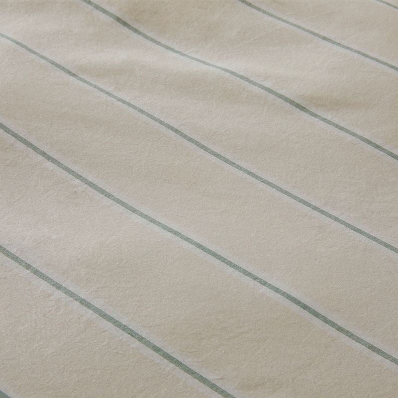 Stonewashed Cotton Gumleaf Stripe Pillowcases