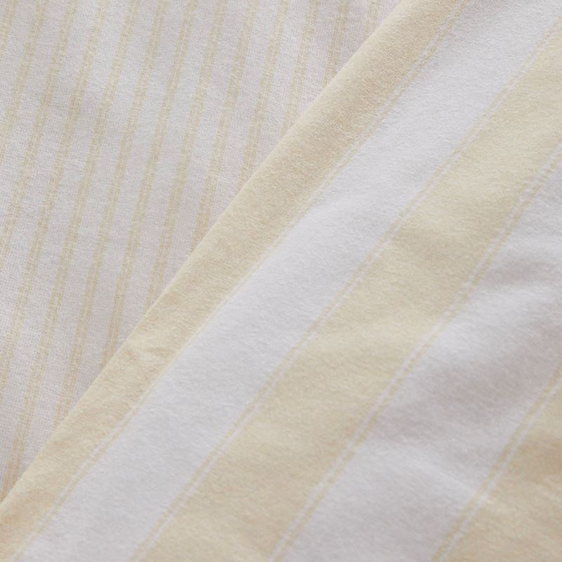 Flannelette Printed Sand Stripe Quilt Cover Set