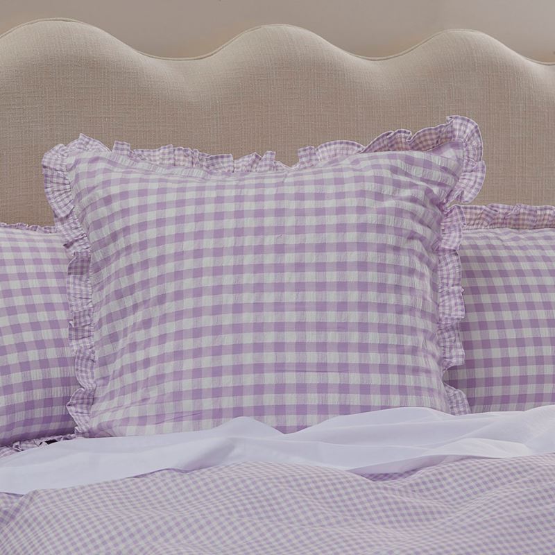 Ruffle Lilac Gingham Quilt Cover Set + Separates