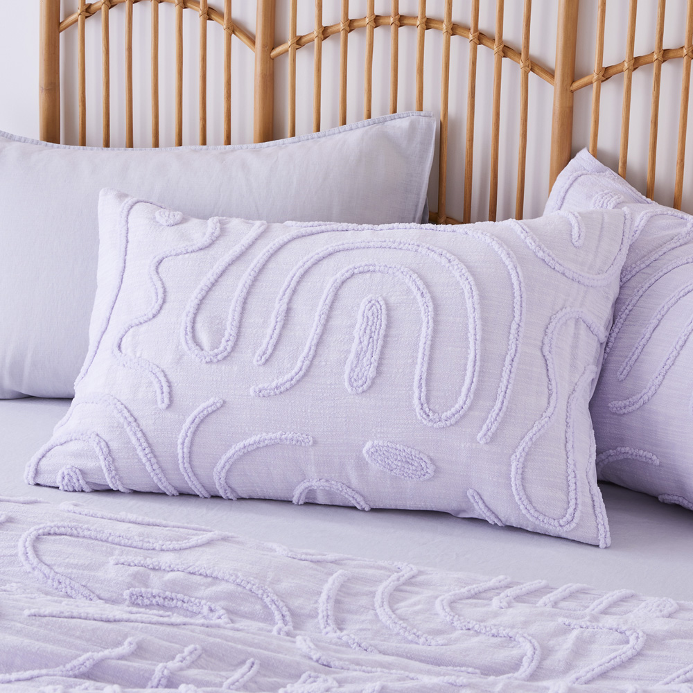 Swirl Lilac Tufted Quilt Cover Separates Adairs