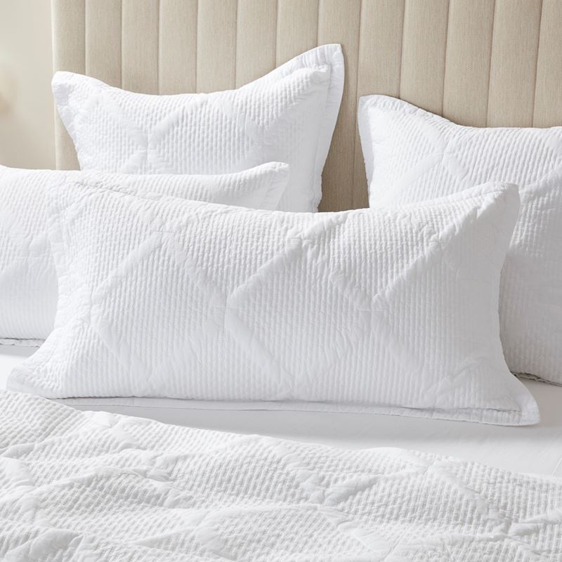 Peyton Off White Quilted Pillowcases