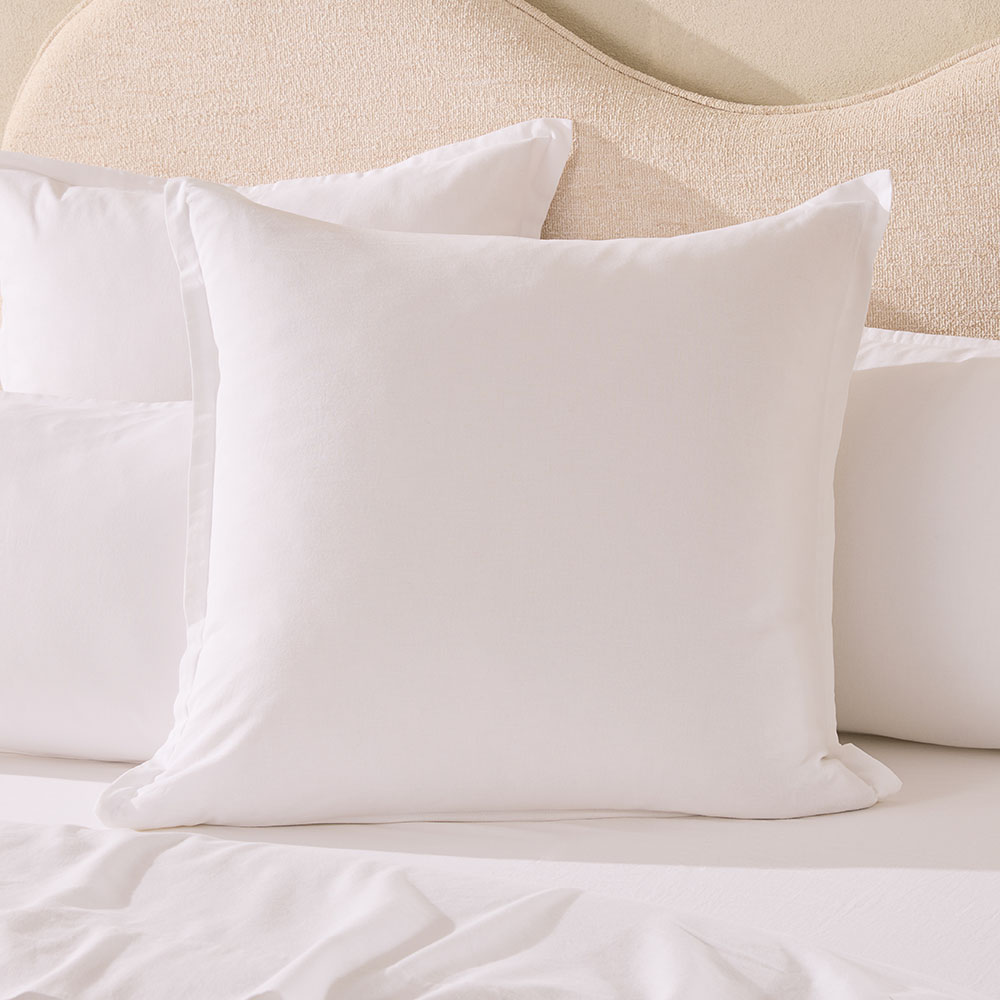 Relaxed Linen Look White Pillowcases Adairs