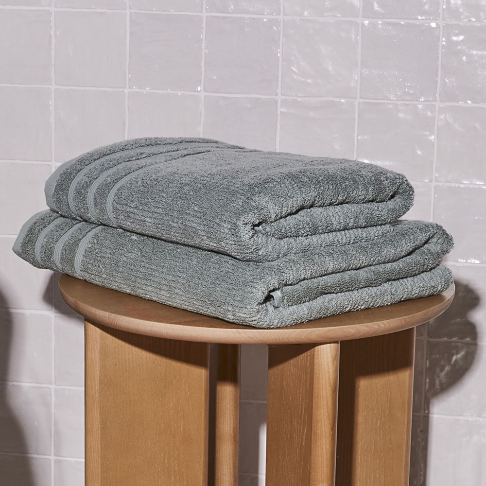 Flinders Seafoam Bath Towel Range Adairs